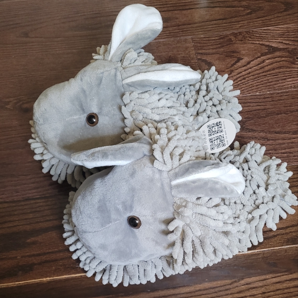 Cozy Plush Bunny Ear Slippers - Picture 1 of 8